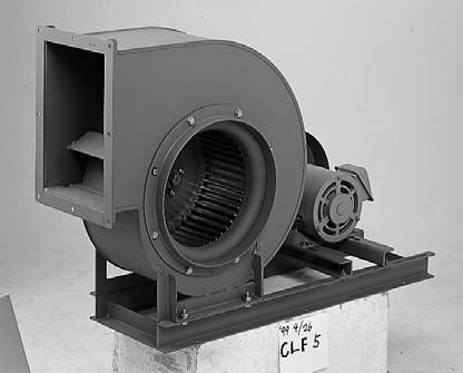 CLF6-RS model Single inlet, overhang mounted impeller, belt driven type ( ½) Centrifugal fans How to read performance