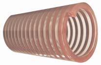 WATER SUCTION SATURNO: Applications: Plasticized PVC hose with incorporated spiral reinforcement of anti-shock PVC. Smooth inside, light corrugation outside. Easy handling, light & flexible.