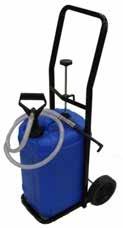 Designed to fit Petro Canada 20 litre Drums 560006 Drum Trolley and Pump For 25 Litre Square drums Set consists of Pump with 500mm steel riser, drum trolley and reinforced polythene