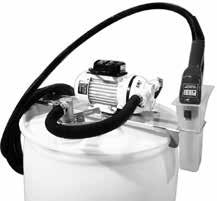 00 Tote Packages F00201A2G Heavy-duty 120V pump; Stainless steel base with nozzle holder; 20 ft. delivery hose; 4 ft.