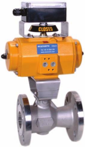 Pneumatic actuators Type Pneumatic actuators are available in 2 versions: double acting and spring return. The spring return versions can be supplied as spring-to-close or spring-to-open.