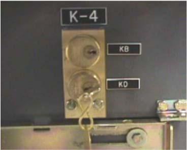 Page: 9 Key Lock K4 (Keys KB & KD) - The K4 interlock is a two cylinder lock used to mechanically lock the G&T Device in the CLOSED -Grounded position.