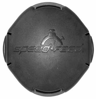 When the wear indicators located at the bottom of the Speed-Feed head are worn smooth, or if holes appear, replacement of the cover or the entire Speed-Feed head is required.