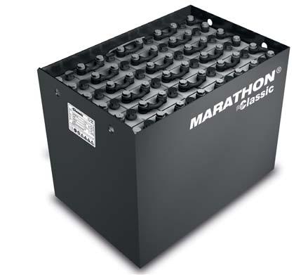 management in accordance with DIN EN ISO 14001 > Option: Explosion-proof version (ATEX) > Recyclable MARATHON Excell With proven PzS technology and a unique low antimony lead alloy, the MARATHON