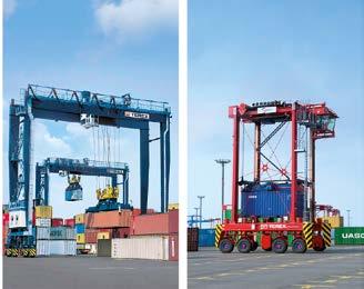 STREAMLINED SOLUTIONS Terex Port Solutions offers a comprehensive portfolio of state-of-the-art cargo handling equipment, port management software and logistics solutions.