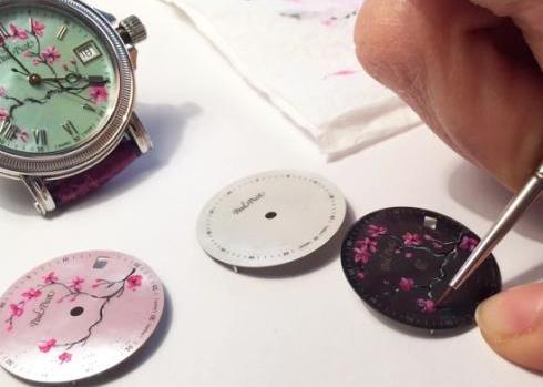 ATELIER CHERRY BLOSSOM INSPIRING ROMANTIC STORY The dial design is hand-made in miniature using enamel