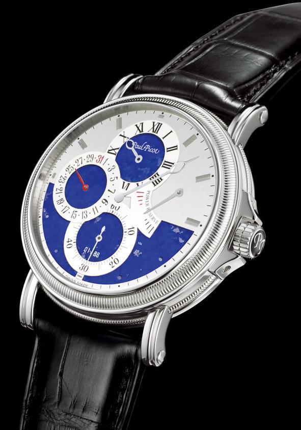 ATELIER REGULATOR LAPIS LAZULI THE STONE OF THE SKY Paul Picot creates and manufactures Swiss watches with valued horological