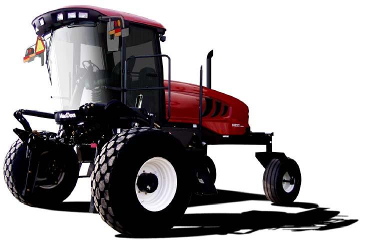 MacDon Requirements Easily attach to windrower Hydraulically driven 540 or