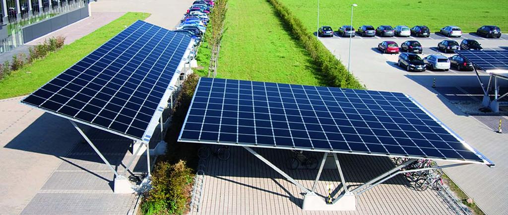 REFERENCES Application Solibro Carport system Location Thalheim/Germany Power 108 kwp Orientation South (15 ) Inclination 3-20