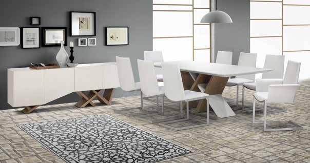 THE LUCCI 9PCE DINING ROOM SUITE LARA DINING CHAIRS