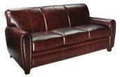 Sectional Charcoal Leather 113"L 34"D 33"H Loveseats LSD
