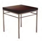 Table, Brushed Steel 48"L 26"D
