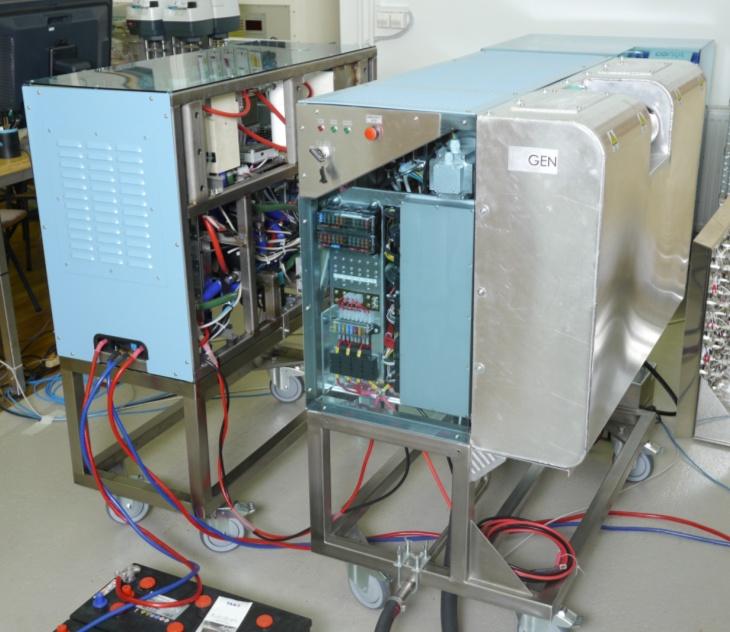 The FCM and the FPM systems were built and commissioned / tested separately, to ensure proper operation before they were send to JSI.