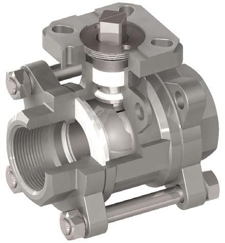 2 Series 35 Ball valves feature direct mount DIE ERSTE s Series 35 ball valves feature direct mount for actuators with dual sets of ISO 52 mounting patterns.