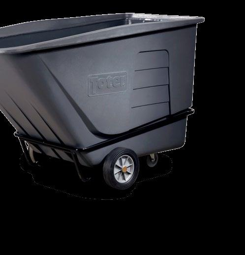Ideal for general waste, material handling, manufacturing waste, food waste, and recycling, Toter universal tilt trucks are