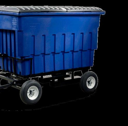 MOBILE Trucks Toter heavy-duty mobile trucks are perfect for moving large, heavy waste. Constructed with durable plastic, they re lighter and less expensive than steel models.