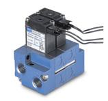 Direct solenoid and solenoid pilot operated valves Function Port size Flow (Max) Manifold Mounting Series 4/2 1/8 - # 10-32 0.3 C v Stacking OPERTIONL ENEFITS 1.