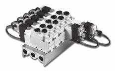series valve - 500 External dimension / Manifold type 500 series (Standard type) Exhaust manifold dimension 26+(Nx) 9 8+(Nx) 9 39.8.5 SM SM 14.5 2-M5x0.8p 5 4-Ø4.5 Exhaust port SMU 130.1 50.6.5 15.