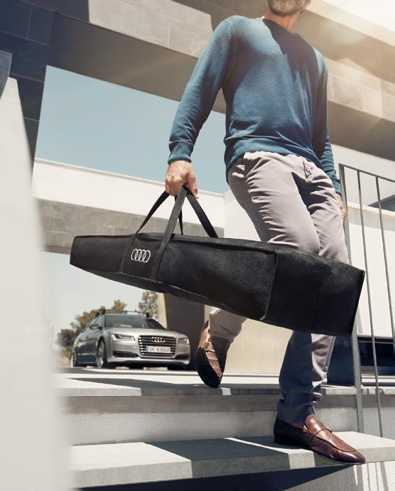 14 Transport 15 Wherever the mood takes you the transport products from Audi Genuine Accessories travel with you.