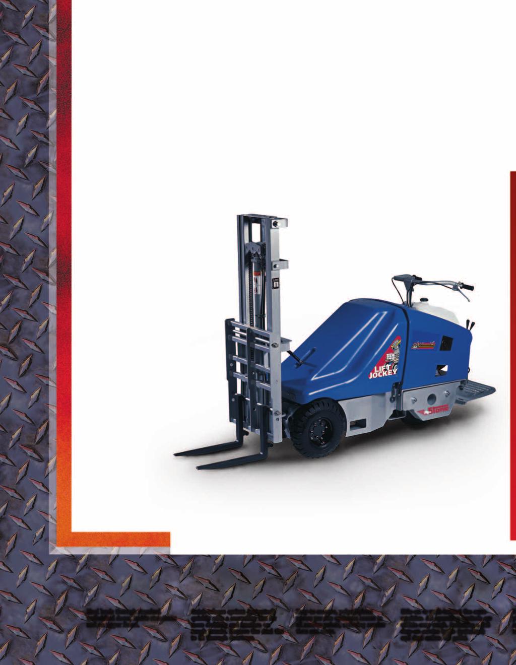 Go Through Unfinished Doors And Work On Upper Floors, Too With this versatile, narrow version LJS2000 ride-on Lift Jockey, you can easily move and lift pallets, blocks, packaged material, and more