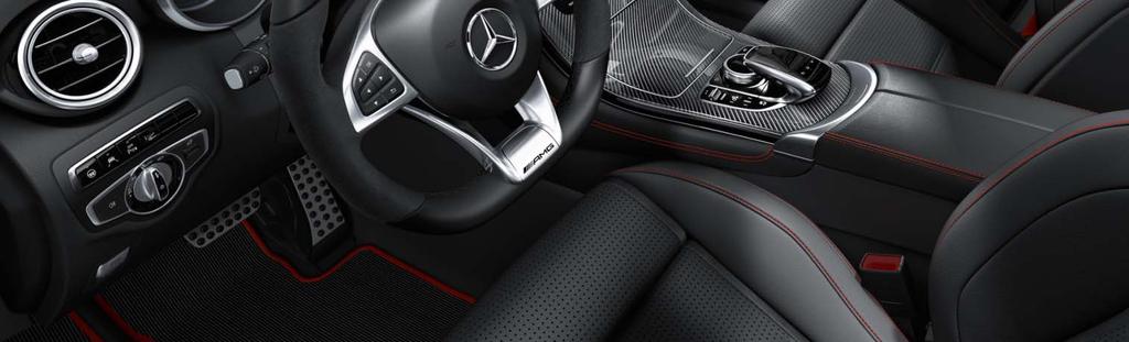 Cluster Optional Black w/red stitching Leather upholstery 10 AMG Carbon