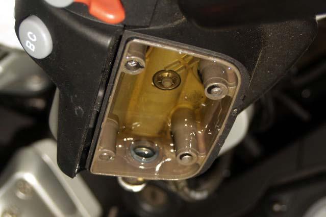 Make sure you do not let the master cylinder run dry.