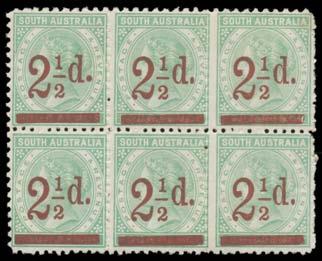 (2) Lot 300 300 * A 1891-93 Surcharges Mixed Perfs '2½d.