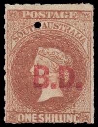 Prestige Philately - Auction No 168 Page: 29 SOUTH AUSTRALIA - Official Stamps - Departmental Overprints (continued) Lot 365 365 * B BARRACKS DEPARTMENT: Red