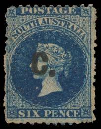 Prestige Philately - Auction No 168 Page: 32 SOUTH AUSTRALIA - Official Stamps - Departmental Overprints (continued) 377 W B Lot 377