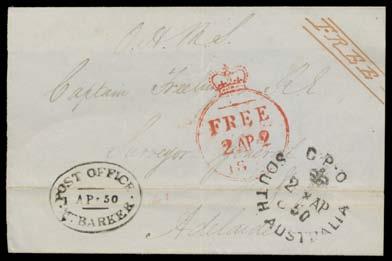 Prestige Philately - Auction No 168 Page: 50 SOUTH AUSTRALIA - Postmarks The lots in this section are from the extensive collection formed by John Forrest.