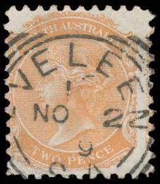 Prestige Philately - Auction No 168 Page: 57 SOUTH AUSTRALIA - NORTHERN TERRITORY POSTMARKS (continued) 473 S A A2 Lot 473 Eveleen: squared-circle