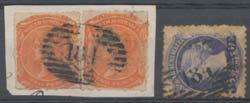 6d blue. Rated XXXX. PO late-1864; closed late-1866 when the settlement was abandoned.