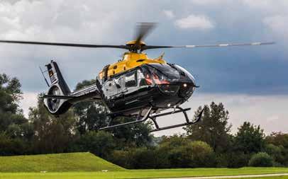 H135 007 Oil & Gas The H135 s excellent outside visibility, exceptional maneuverability, long-range capability, outstanding OEI (PC I) performance, high safety level and easy cabin access and small