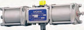Pneumatic Actuators Supply pressure: Output torques: Spring return: Supply pressure: Output torques: Morin The Morin actuators are constructed of ductile iron housing and end caps, 17-4 stainless