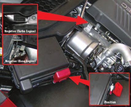 Remote Underhood Battery Cable Connections This information applies to the 2007 Pontiac Solstice and Saturn SKY with both the base engine and the 2.0L LNF turbo engine.