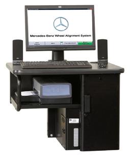 Mercedes-Benz console options HTA-MB-TD Equipment Package Alignment console includes WinAlign series console Configured computer LCD color monitor Storage shelves for Mercedes-Benz special adaptors