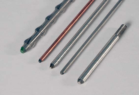 Cone/hemisphere head Material : Steel, stainless steel, aluminium Pin : Ø 2,0 und 3,0 mm Lengths : 32 114 mm Drawn-arc welding pins Configuration : Reduced point studs available in numerous Drawn-arc