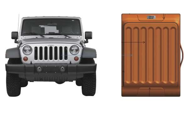 Soft luggage Jeep Wrangler