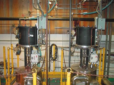 Figure 2 shows a typical application where the actuator and position feedback system have been left on the valve, but the electronic valve controller and servo valve are installed 25 feet away.