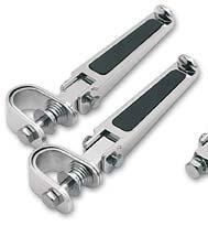 ) 1904-6452 FOOTPEGS WITH RUBBER INLAY Fold-up design with a chrome finish Available in bolt-on or U-clamp style DESCRIPTION PART # Bolt-on ( 5 /16