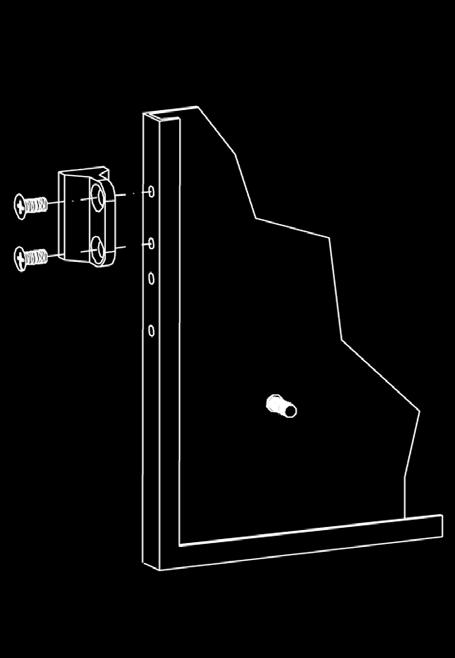 Begin both screws, then tighten while maintaining perfect vertical alignment. See detail below. All enclosure frames and doors have provisions to be hinged right or left hand.