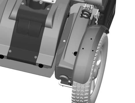 If the chassis is equiped with fixed seat post, see page 34.  Remove the seat elevator cover, see above. 3. Remove the two knobs on the front edge of the cover, see fig. 4.