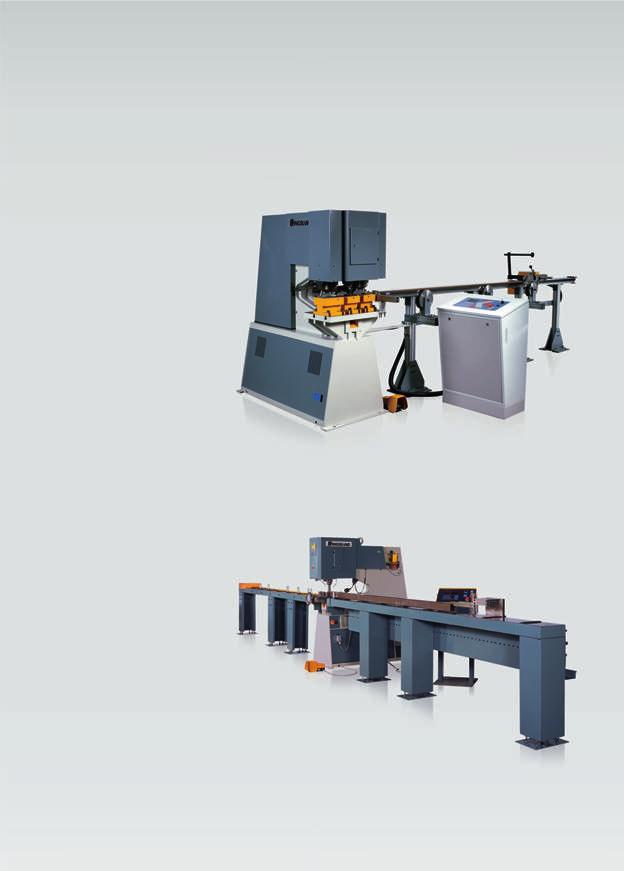 KINGSLAND TECHNOLOGY Triple-head production punching line Punch 2 types of hole and cut to length - all in one operation.