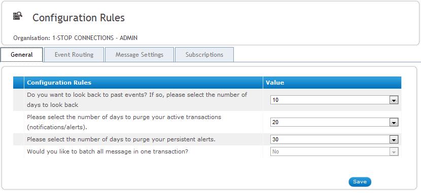 ComTrac users with the ComTrac Administrator role have access to this screen.