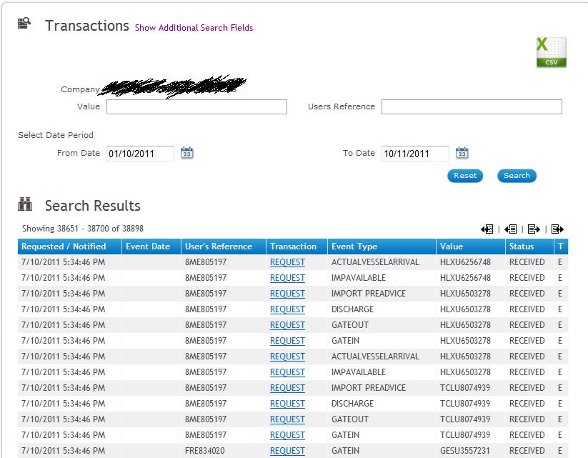 8.6 ComTrac Transactions Screen This is a tracking screen to trace your organisation s ComTrac transactions.