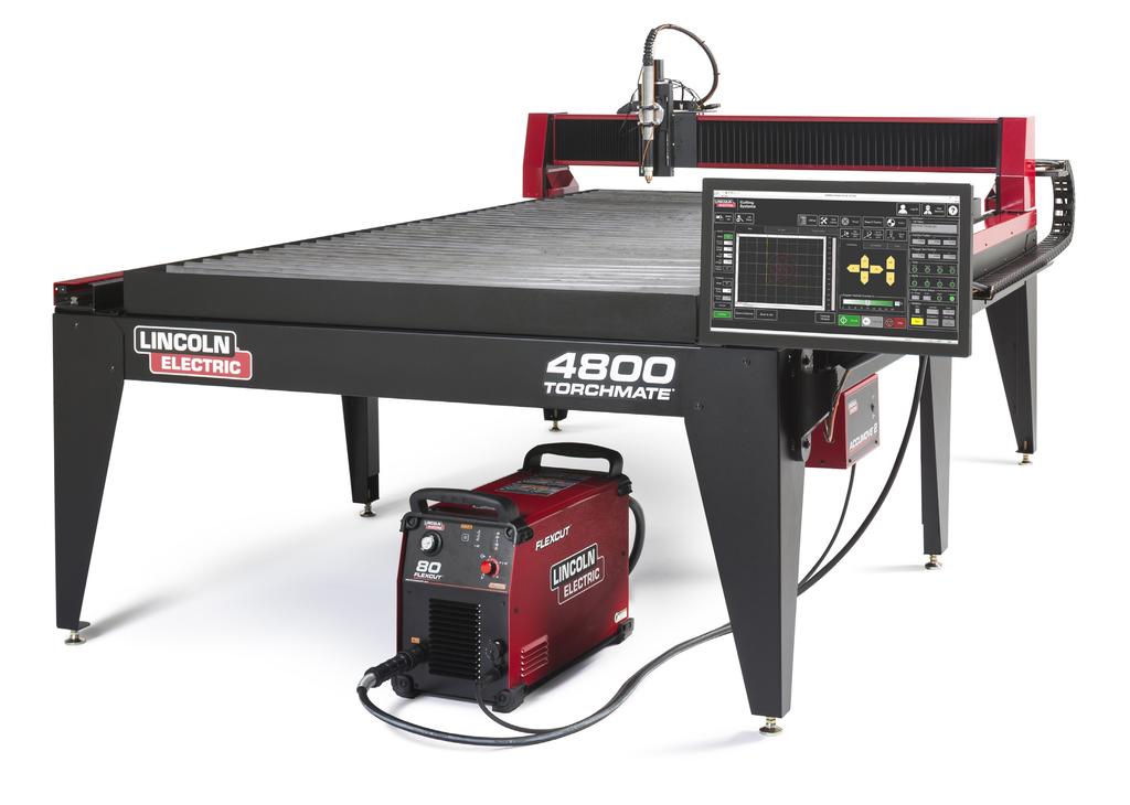Performance In Motion Advanced Technology Simple Operation Ready To Run In 30 Minutes The TORCHMATE 4400 4800 CNC plasma cutting systems by Lincoln Electric are designed for the growing fabrication