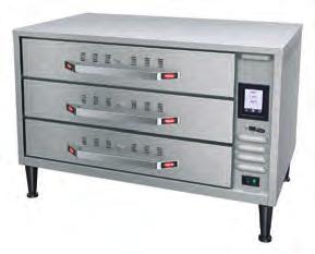 Standard 20 3 /4" x 12 3 /4" x 2 1 /2" (527 x 324 x 64 mm) pan supplied with each drawer HDW-2R2 with optional touchscreen control and adjustable vents Touchscreen Control Operations Drawer