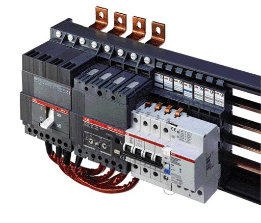 Unifix Cabling System Main Characteristics Four-pole Frames The frames consist of a system of busbars (25x5mm section ED2507, ED2515 and 20 x 5mm section for ED2506, ED2514) with 400A capacity and