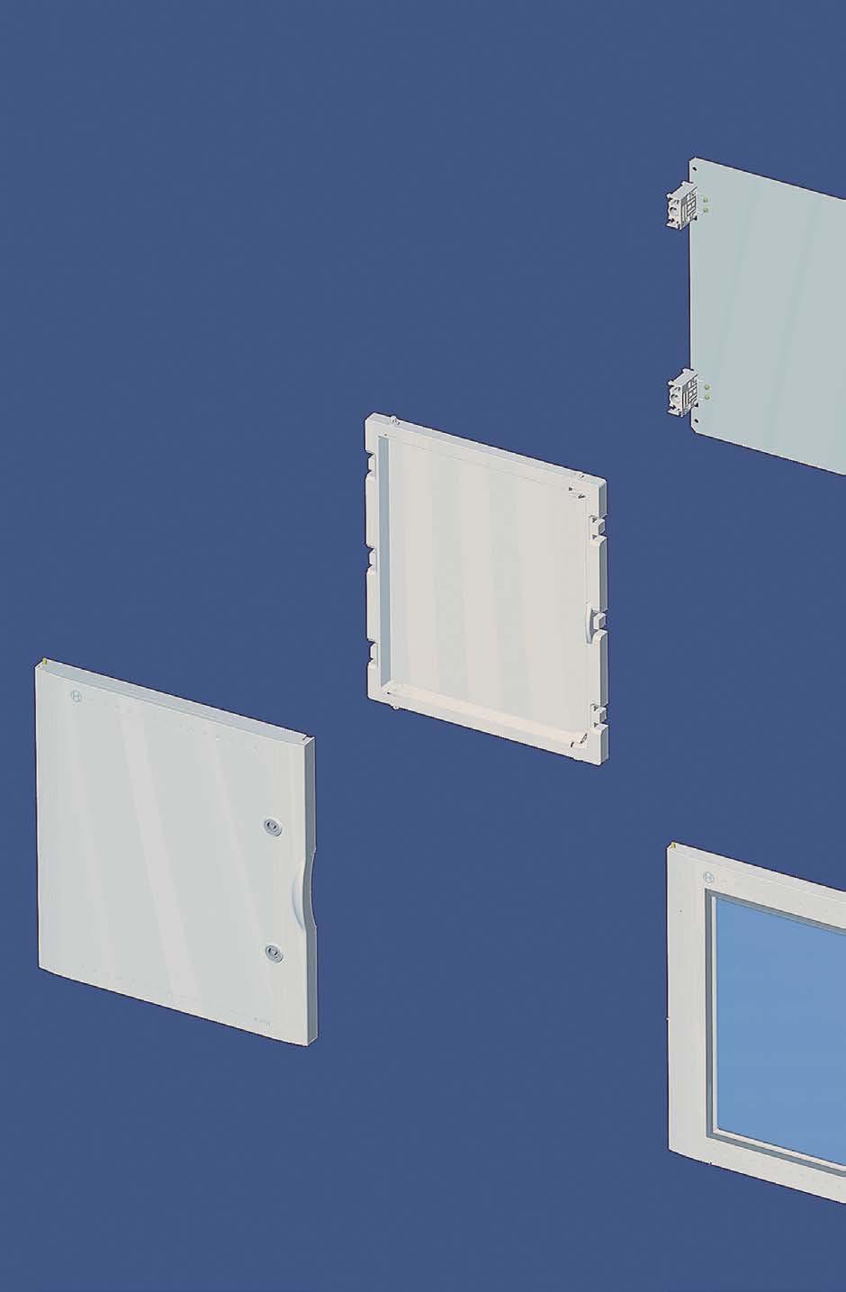 FIBREGLASS ENCLOSURES Product overview Metal back plate Available also in insulating material Optional
