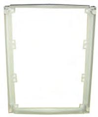 UFCP I, Frame for individual cover plates Uniplast Compact accessories UICP P, Plain individual cover plate Description: Individual plain cover plate to be mounted in the frame UFCP I, the height of